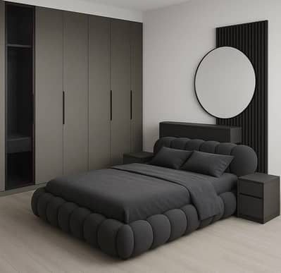 Bed /Poshish Bed /Double Bed/king Size Bed/Bed Dressing Side Table