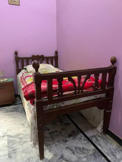 Antique teak wood bed