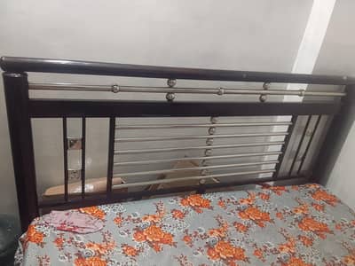 iron double bed