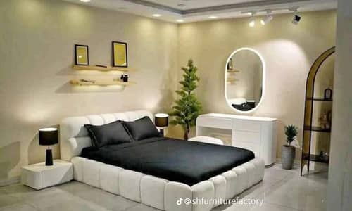 Bed /Poshish Bed /Double Bed/king Size Bed/Bed Dressing Side Table