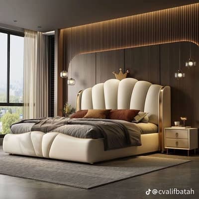 Bed /Poshish Bed /Double Bed/king Size Bed/Bed Dressing Side Table