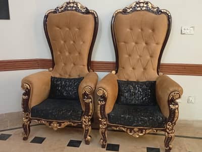 Pair of tall chinioti chairs