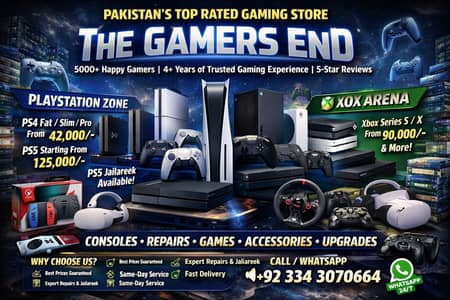 PS4 PS5 Playstation XBOX Games Consoles For Sale Warranty Shop Karachi