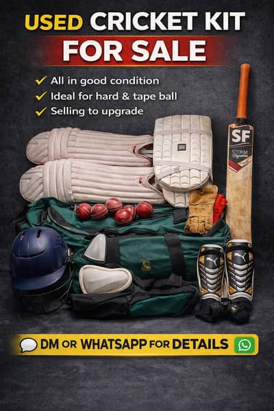 Used cricket full kit