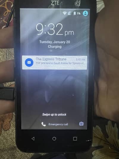 ZTE mobile  black Color har cheez working mai hai video bhi miljae gi