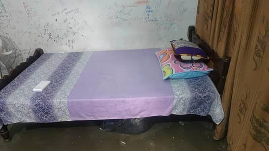 Single Bed with Mattress | Sheesham Wood | Used |