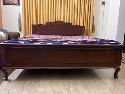 Double Bed Total Wooden (Queen Size)