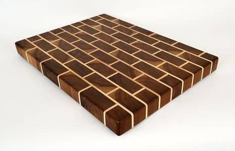 wooden cutting board brick design cutting board