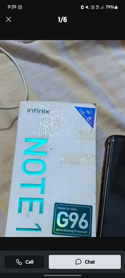 infinix note12  bodi or panel brek bord sahi with box