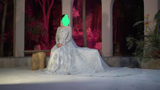 Luxury Bridal Maxi log tail | Bridal Dress | Wedding Dress|Walima maxi