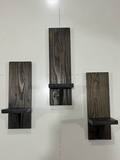 Wooden Dark Brown ( 3 sets )