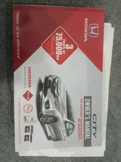 Honda City Latest Model Owners Manual Book