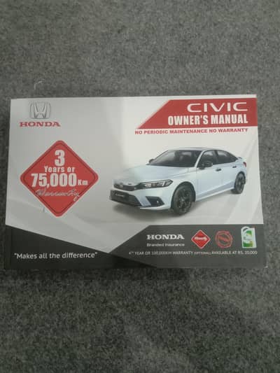 Honda Civic Latest Model Owners Manual Book