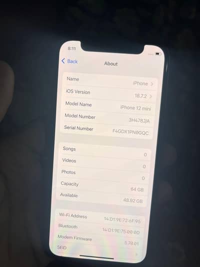 iphone 12 mini non pta jv 64gb