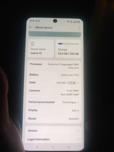 realme 12 8gb 256memory