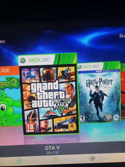 Full setup xbox 360 + steering wheel with pedals 10 by 10