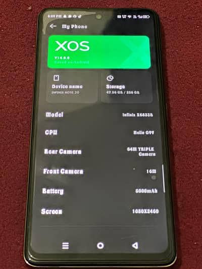Infinix Note 30 16gb/256gb alll okay no open no repair