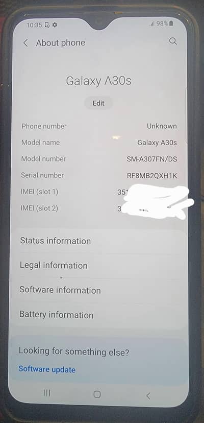Samsung a30s official pta approved 4/128