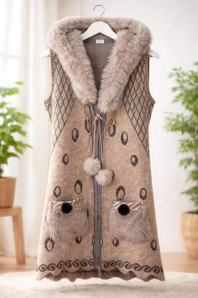 Luxury Winter Wear  Beautiful fur collar & pockets 