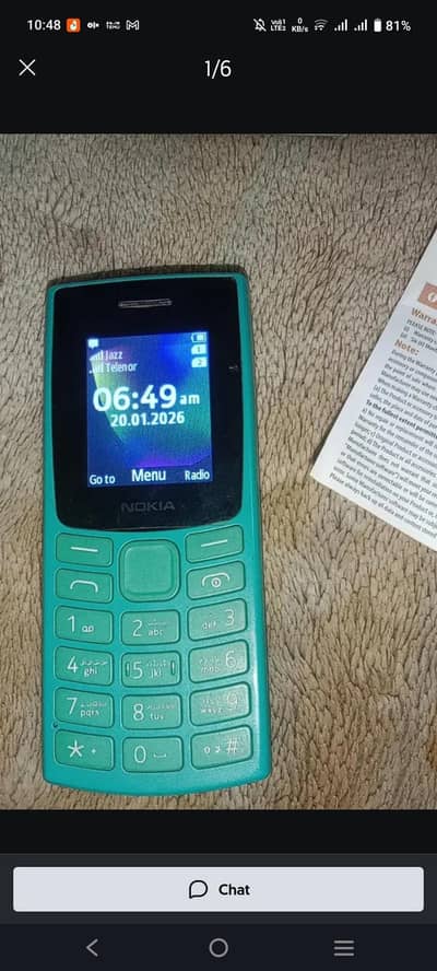 Nokia 106 10/10 condition just 1 month use