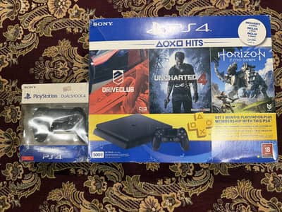 |PS4 Slim 500GB|Complete Box |3 Games|Original Controller [Excellent)