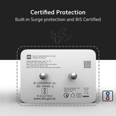 Mi 67w original adapter with 6A original cable without box.