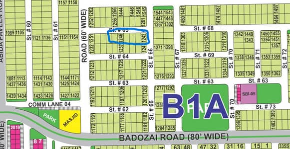 10 Marla Hot Location Plot in b-3 Sector | Plot #. . . . | back to big Park & Main Road