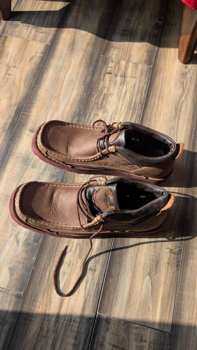 Roots Leather shoes for hiking or Rough Terrain