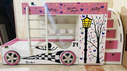 Triple Bunk Bed new Article in side wordrobe