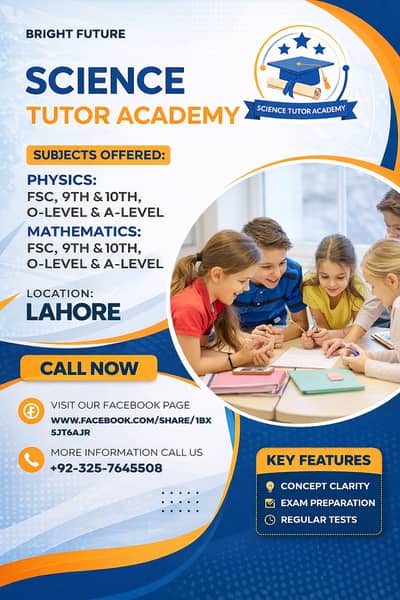Home Tutor Matric/FSc/O-Level/A-Level