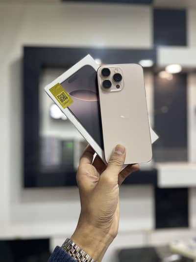 iPhone 16 Pro Max 256 gb PTA Approved Desert with Box