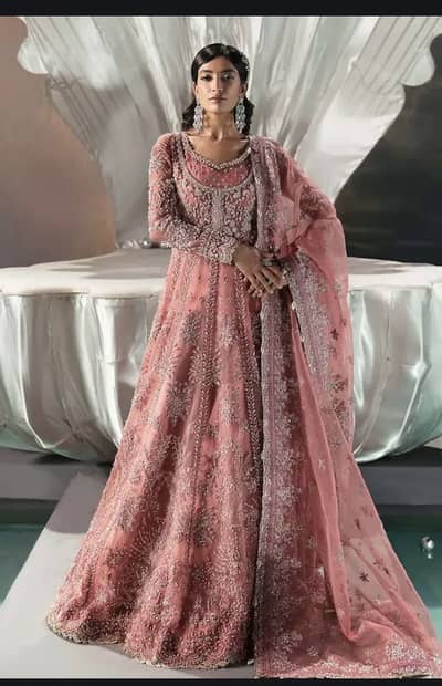 Afrozeh Wedding Dress Pink