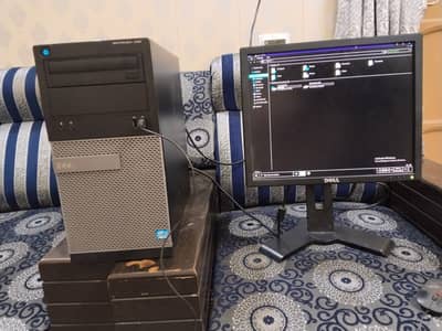 Core i5 Desktop PC + Dell 17" LCD Monitor - Complete Setup for Office