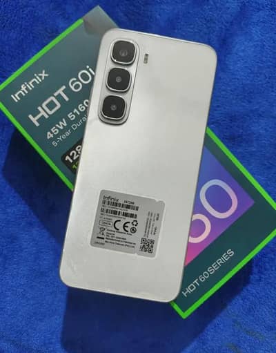 Infinix Hot 60i Complete box Urgent sale connect wtp no 03297037441