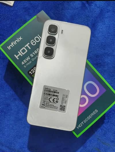 Infinix Hot 60i Complete box Urgent sale connect wtp no 03297037441
