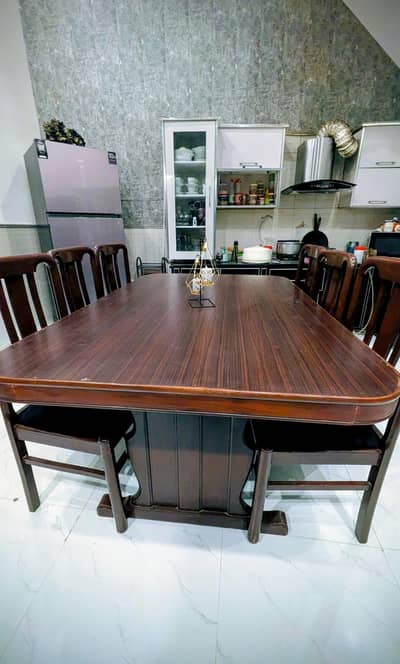 Dining Table with Six Chairs