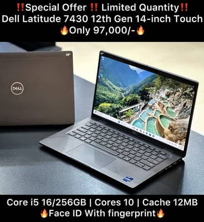 Dell Latitude 7430 14 Inch i7 12th Gen 1265U CPU | 16/256GB