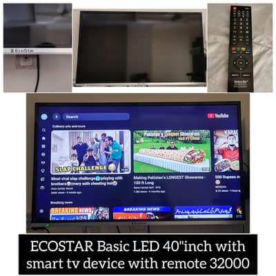 Ecostar basi led 40 inch.