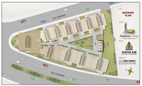 Type C Apartment 903 sq. ft. 2 Bed Lounge | Ashaab Builder & Developer Naya Nazimabad