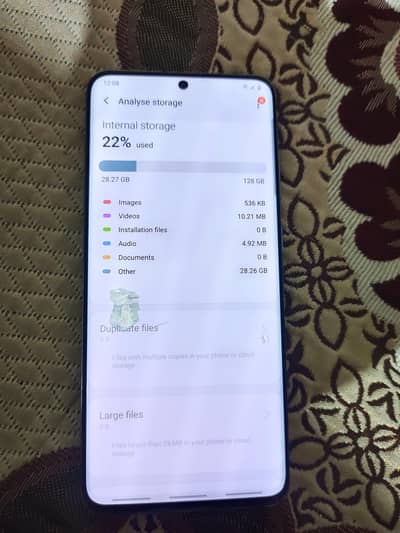 samsung s20, screen ma minor sa dot ha