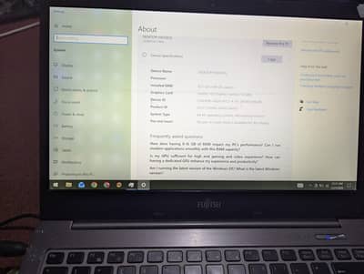 Urgent Laptop selling Fujitsu  i5 4th gen  ultra slim 2k display