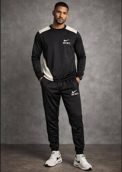 2 Pcs Men's Polyester Printer Sweatshirt Track suits