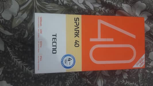 Tecno Spark 40 – 6GB RAM | 128GB Storage | Black colour