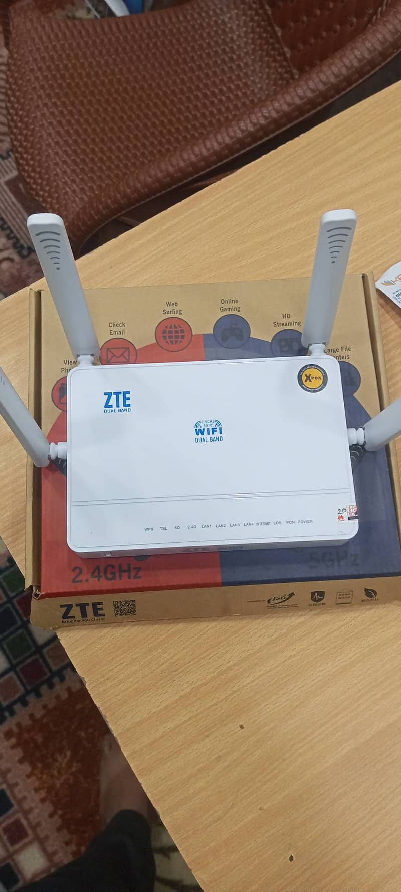 ZTE MODEM 5G 4 Anteana Very Long Distance Signal Strintghth ...