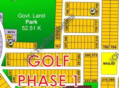 10 Marla Plot for Sale Golf View Residencia, Bahria Town Lahore