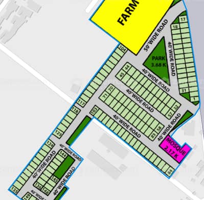 5 Marla Facing Park PUP Plot Tipu Extension