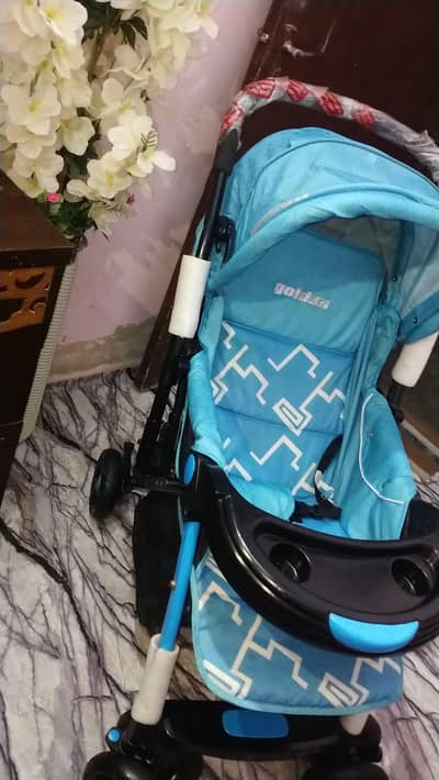 important lrge size pram stroller