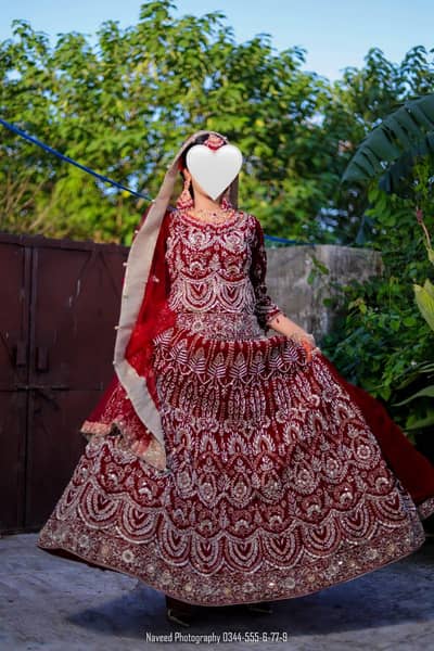 Beautiful Bridal Lehenga Choli- 05 pieces set