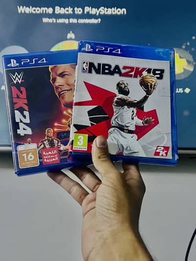 PS4 PS5 Games , WWE 2k24 , NBA 2k18