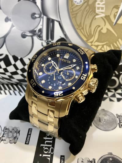INVICTA GOLD MODEL-ORIGINAL NEW WATCH-SEIKO RADO TISSOT CASIO CITIZEN